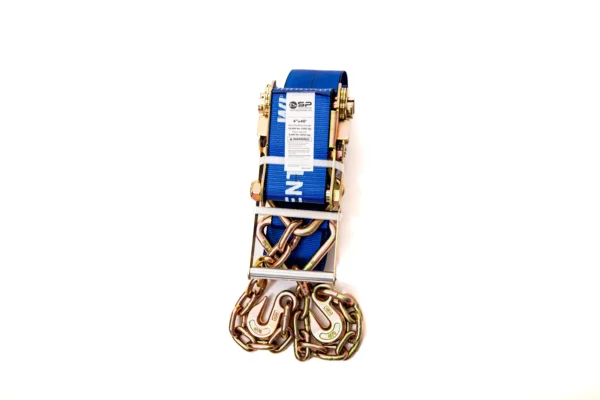 4” x 40’ Ratchet Strap w Chain Anchor