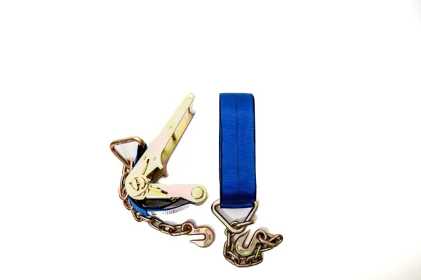 4” x 40’ Ratchet Strap w Chain Anchor - Image 3