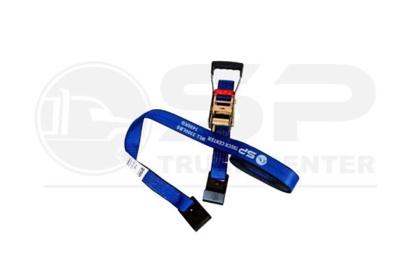 2”x27’ Rubber Ratchet Strap with Flat Hook - Image 2