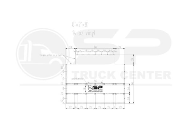 Smoke Tarp with Fitted Corners