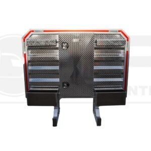 Cab Rack Center Mini-vault w/2 Chain Racks, 2 Half Trays
