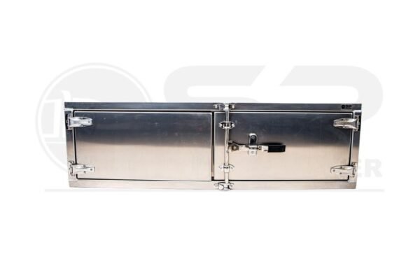 Aluminum Tool Box with Mirror Finish Doors w/ Paddle Lock 24" (H) x 24" (D) x 60" (W)