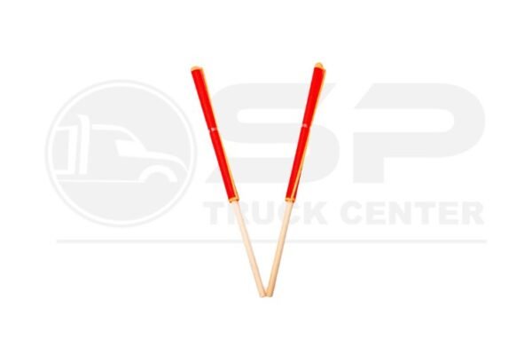 Vinyl Mesh Flag with Wooden Dowel - Red - Image 3