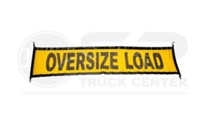 Oversize Load Banner with Straps (Bungees) - "18x84”