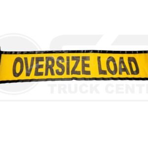 Oversize Load Banner with Straps (Bungees) - "18x84”