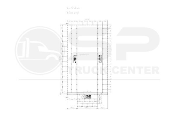 16' x 28' 14oz RipStop Tarp with 4' Flap - Image 2